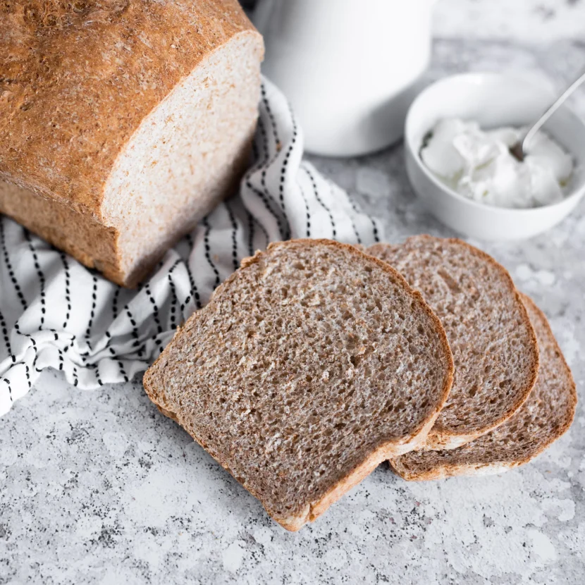 Recipe: 50/50 Seeded Homemade Bread (5p per slice) whole meal bread