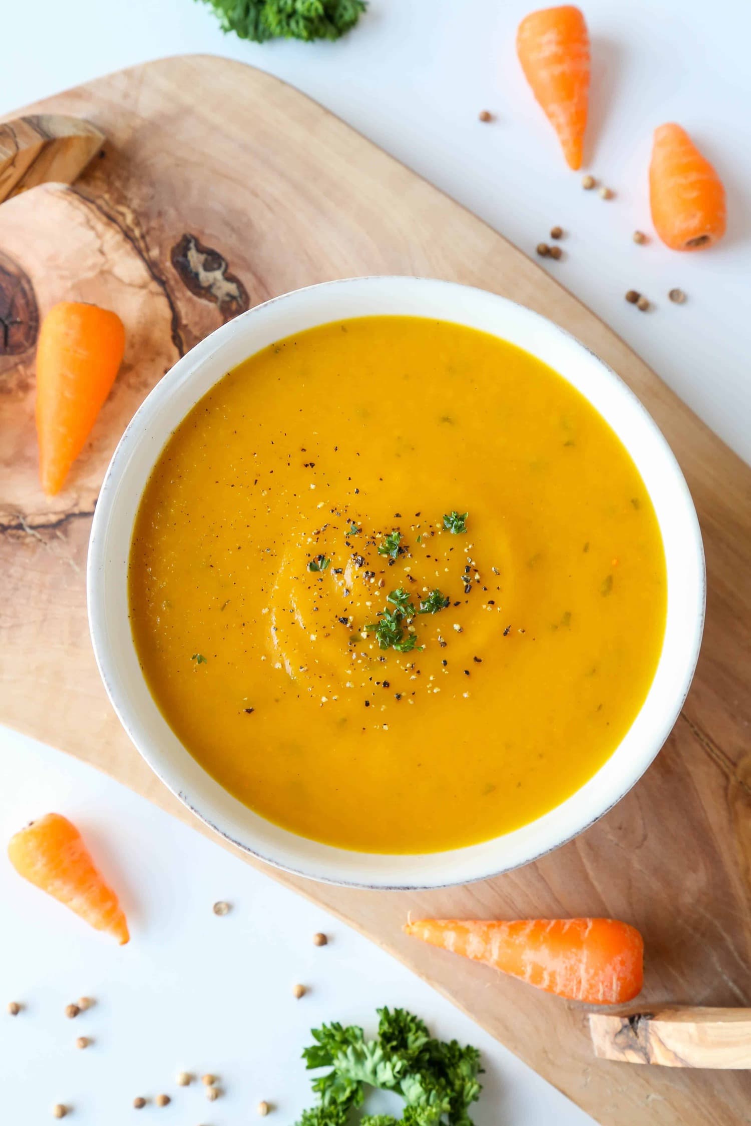 Recipe: Carrot & Coriander Soup (45p per serving) carrot-coriander-soup