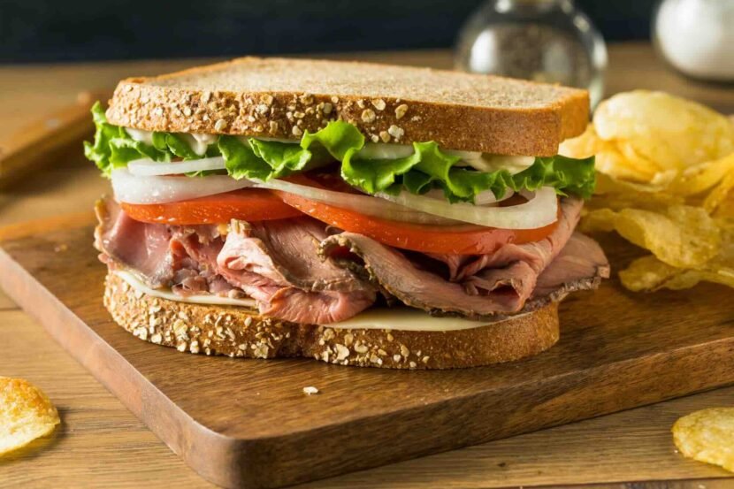 Beef & Salad Sandwich (£2.04 per Sandwich) beef and salad sandwich
